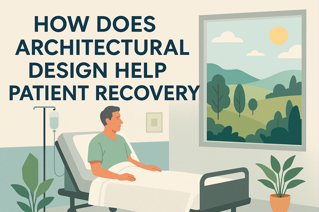 How does architectural design help patient recovery